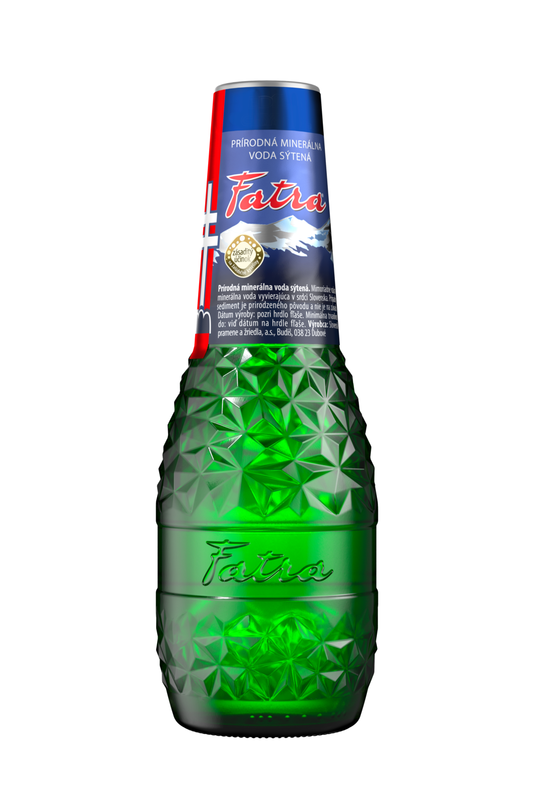 Fľaša prírodnej vody fatra